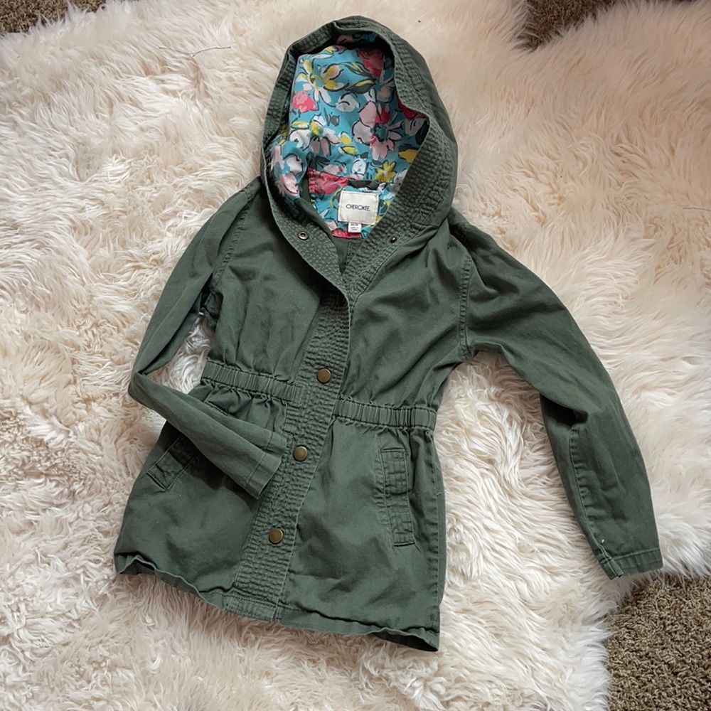 Girls Cherokee adorable cargo jacket